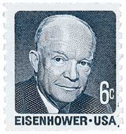 1401  - 1970 6c Dwight D. Eisenhower, blue grey