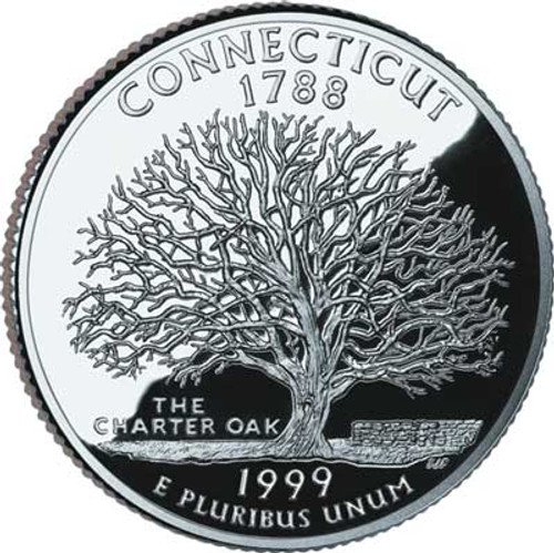 CNCT25D  - 1999 Connecticut State Quarter, D Mint