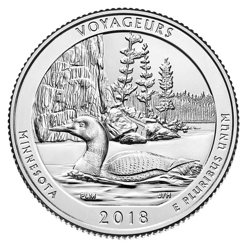 CNVNMN25P  - 2018 Voyageurs National Park Quarter, P Mint