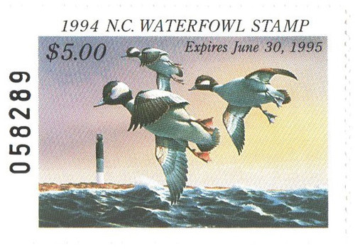 SDNC12  - 1994 North Carolina State Duck Stamp