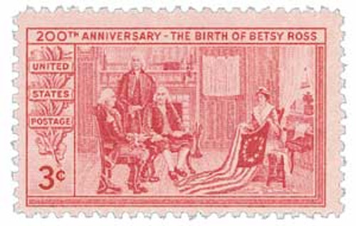1004  - 1952 3¢ Betsy Ross
