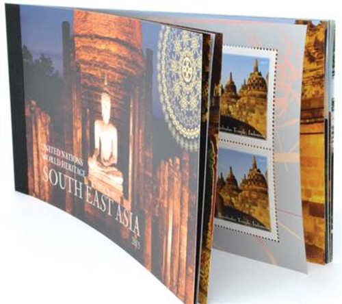 UN1115  - 2015 World Heritage Sites - South East Asia booklet of 24 stamps