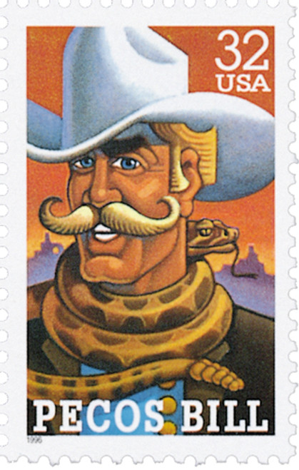 3086  - 1996 32c Folk Heroes: Pecos Bill