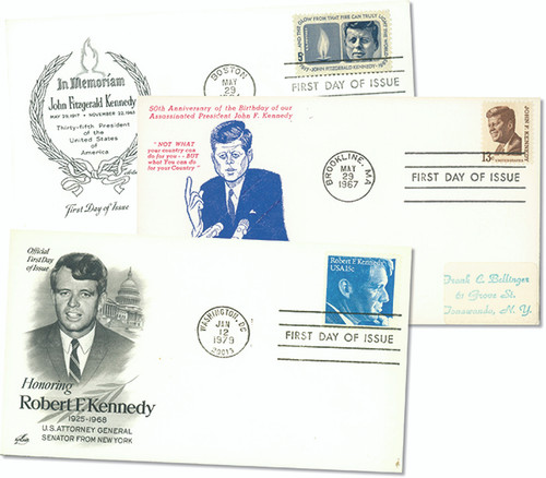 M6379  - "The Kennedys": 3 First Day Covers