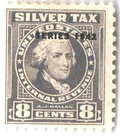 RG88  - 1942 8c Silver Tax, gray, overprint '1942'