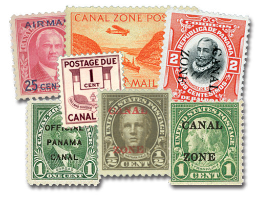 M11596  - 1904-78 Canal Zone Collection, 100 Stamps, Used & Used with Small Imperfections and FREE Used US 398