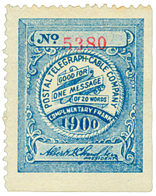 15T20  - 1900 blue, perf 11, "Chandler"