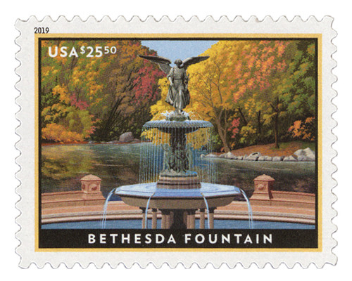5348  - 2019 $25.50 Bethesda Fountain, Express Mail