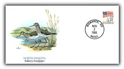 81795  - 1986 North Dakota Shorebird Commemorative Cvr