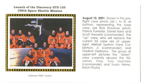 STS105L  - STS-105 Launch Cover
