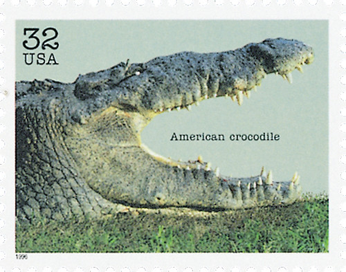 3105d  - 1996 32c Endangered Species: American Crocodile