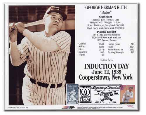 AC406  - 7/6/2000, George Herman Ruth "Babe" Supercard