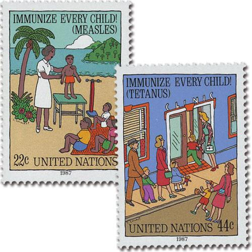 UN517-18  - 1987 Immunize Every Child