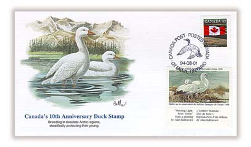 7510993  - 1994 Canada Duck FDC w/Information Card