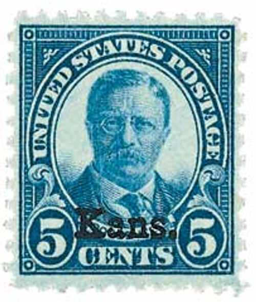 663  - 1929 T Roosevelt 5c Deep Blue