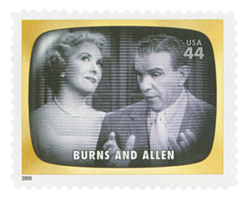 4414p  - 2009 44c Early TV Memories: Burns and Allen