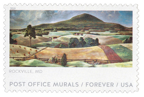 5374 - 2019 First-Class Forever Stamp - Post Office Murals: "Sugarloaf Mountain"