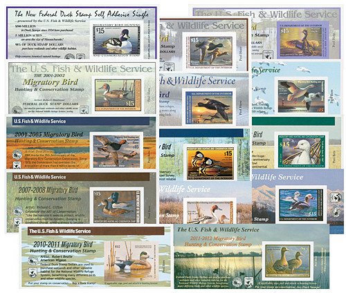 RW65A//RW78A  - 1998-2011 Federal Duck Stamp - US Duck Stamps 14v