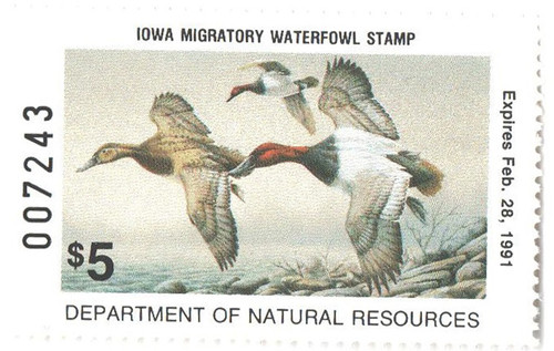 SDIA19  - 1990 Iowa State Duck Stamp