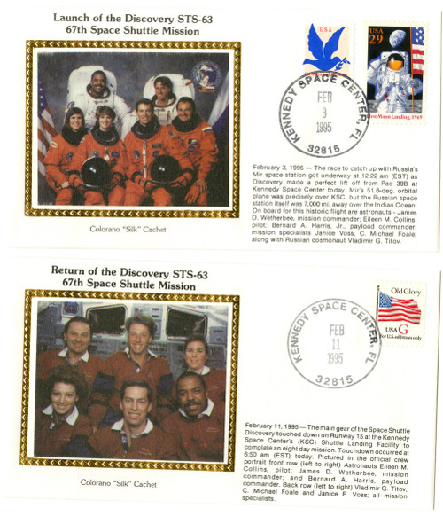 STS63A  - STS-63 Launch & Return Covers