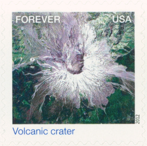 4710b  - 2012 First-Class Forever Stamp - Earthscapes: Volcanic Crater