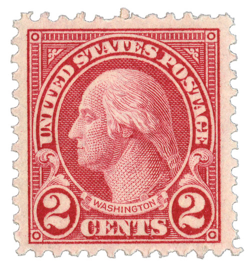 595  - 1923 2c Washington, carmine, perf 11