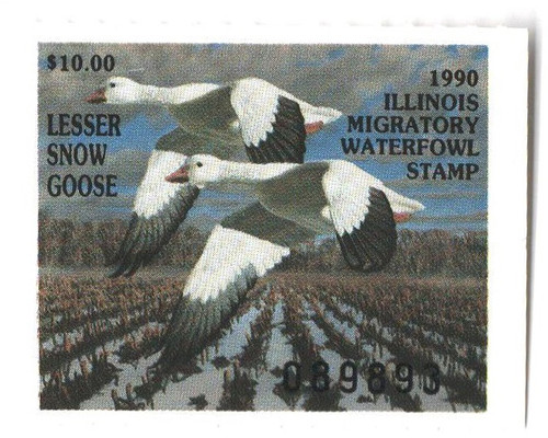 SDIL16  - 1990 Illinois State Duck Stamp