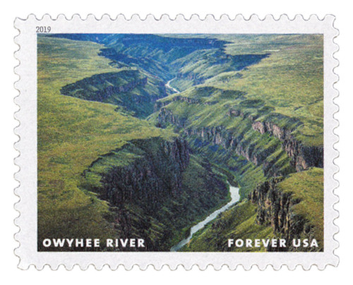 5381b  - 2019 First-Class Forever Stamp - Wild and Scenic Rivers: Owyhee River