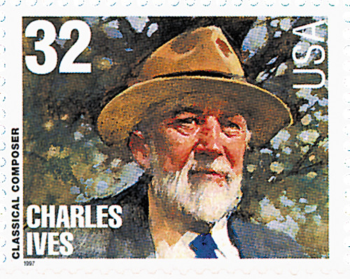 3164  - 1997 32c Conductors and Composers: Charles Ives, Composer