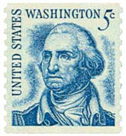 1304  - 1966 5c Prominent Americans: George Washington, perf 10 vertical