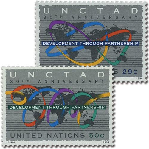 UN653-54  - 1994 UNCTAD 30th Anniversary