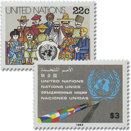 UN445-46  - 1985 Peoples of the World