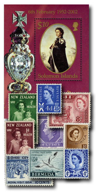 MFN368  - Queen Elizabeth II, 10 Mint Stamps