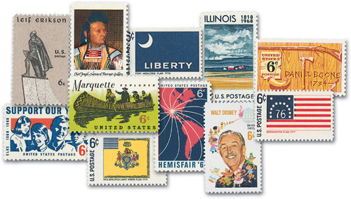 YS1968C  - 1968 Complete Commemorative Year Set, 25 stamps