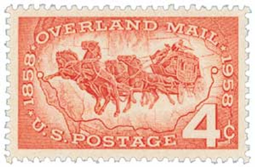 1120  - 1958 4¢ Overland Mail