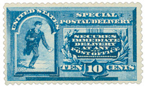 E2  - 1888 10c Special Delivery - blue