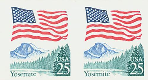 2280a  - 1989 25c Flag Over Yosemite Coil