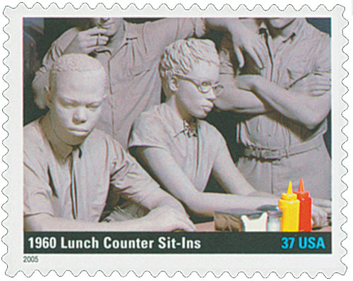 3937c  - 2005 37c To Form a More Perfect Union: Lunch Counter Sit-Ins