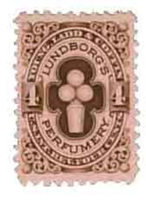 RT33c  - 1877-78 Young, Ladd & Coffin, 4c brown, pink paper