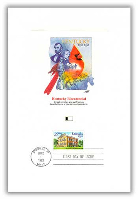 55995  - 1992 Kentucky Statehood Proofcard
