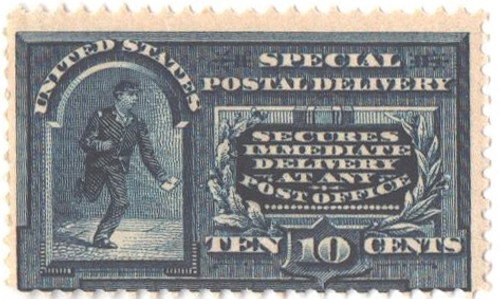 E5a  - 1895 10c Special Delivery - blue