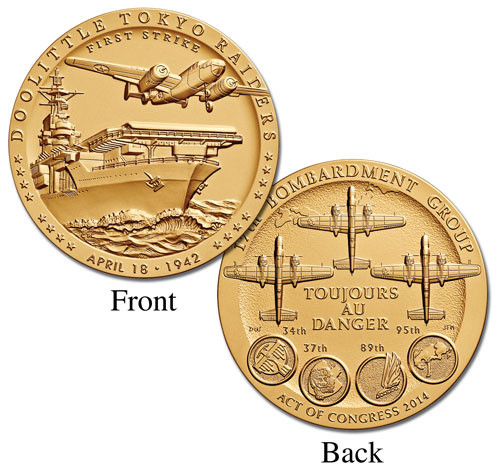 CNM11534  - Doolittle Tokyo Raiders 1.5" Bronze Medal