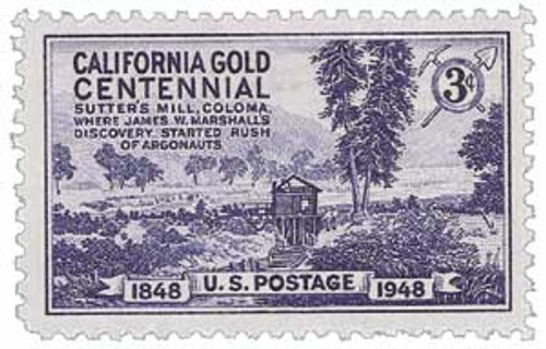 954  - 1948 3c California Gold Rush Centennial