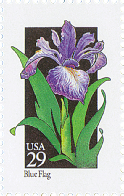 2663  - 1992 29c Wildflowers: Blue Flag