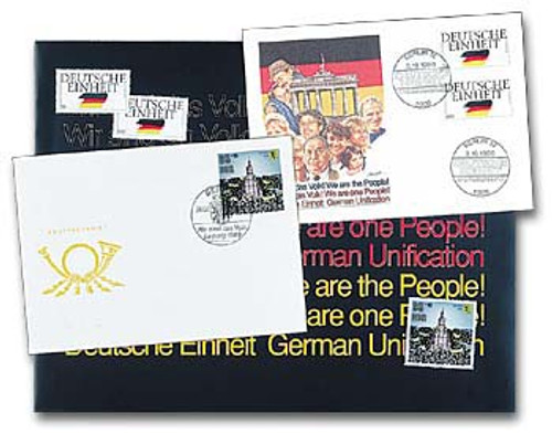 57996  - 1990 German Reunification Stamps & Covers with Presentation Folder