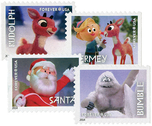 4946-49  - 2014 First-Class Forever Stamp - Contemporary Christmas: Rudolph the Red-Nosed Reindeer