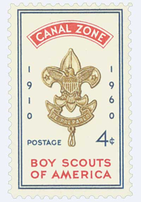 CZ151  - 1960 4c Canal Zone - Boy Scouts, dark blue & red