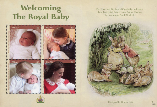 M12408  - 2018 $2 Welcoming the Royal Baby: Illustration by Beatrix Potter sheet of 4 stamps