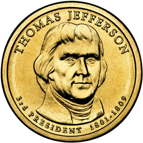 CNPRES03P  - 2007 $1.00 President Jefferson, P mint