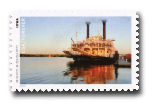 5698c  - 2022 First-Class Forever Stamp - Mighty Mississippi: Iowa